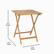 Alt View 13. Alamont Home - Martindale Indoor/Outdoor 24" Square Solid Acacia Wood Slat Top Folding Patio Table - Natural.