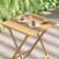 Alt View 15. Alamont Home - Martindale Indoor/Outdoor 24" Square Solid Acacia Wood Slat Top Folding Patio Table - Natural.