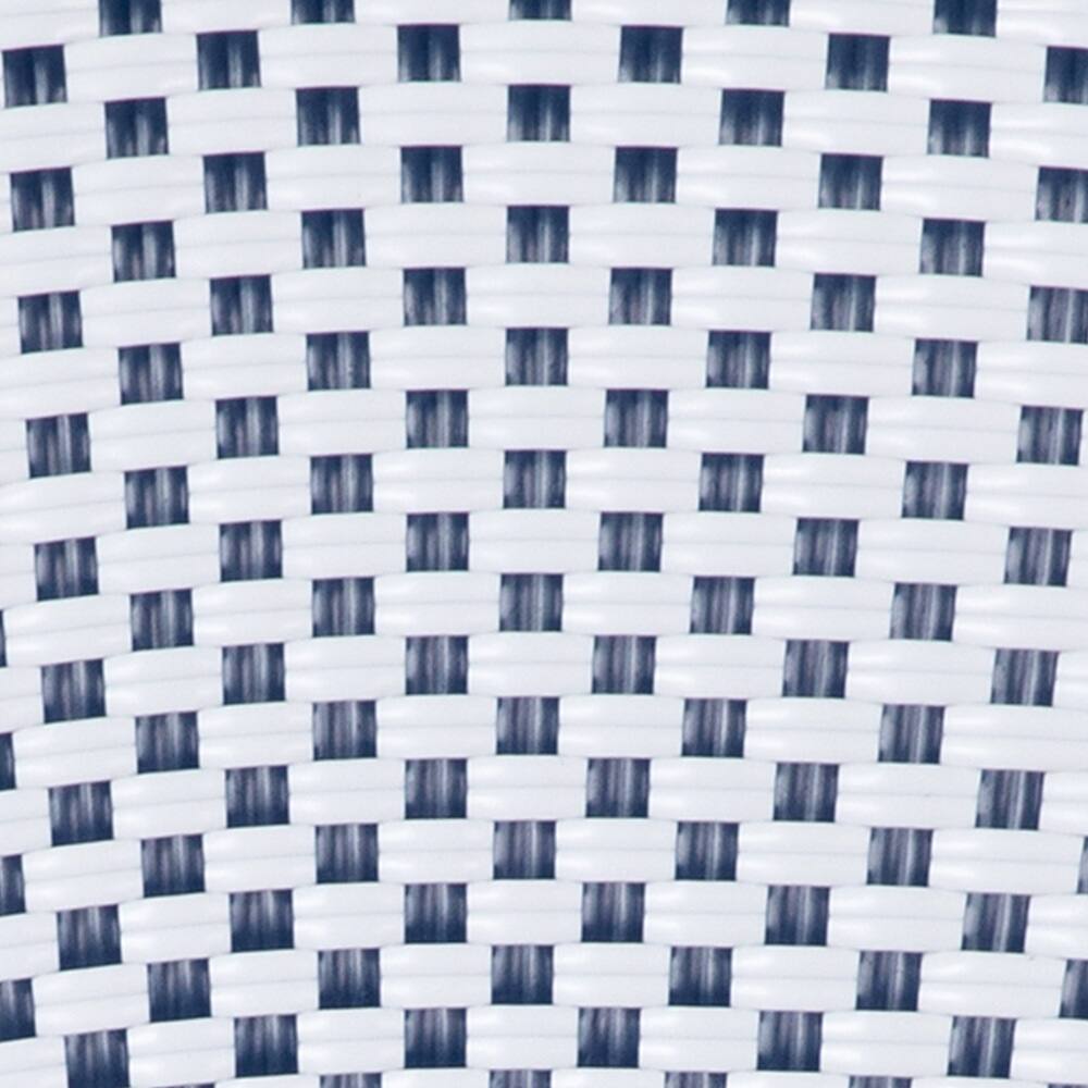 Alt View 19. Alamont Home - Lourdes 2 Pack All-Weather Commercial Paris Chairs with Bamboo Print Frame - White & Navy/Natural Frame.