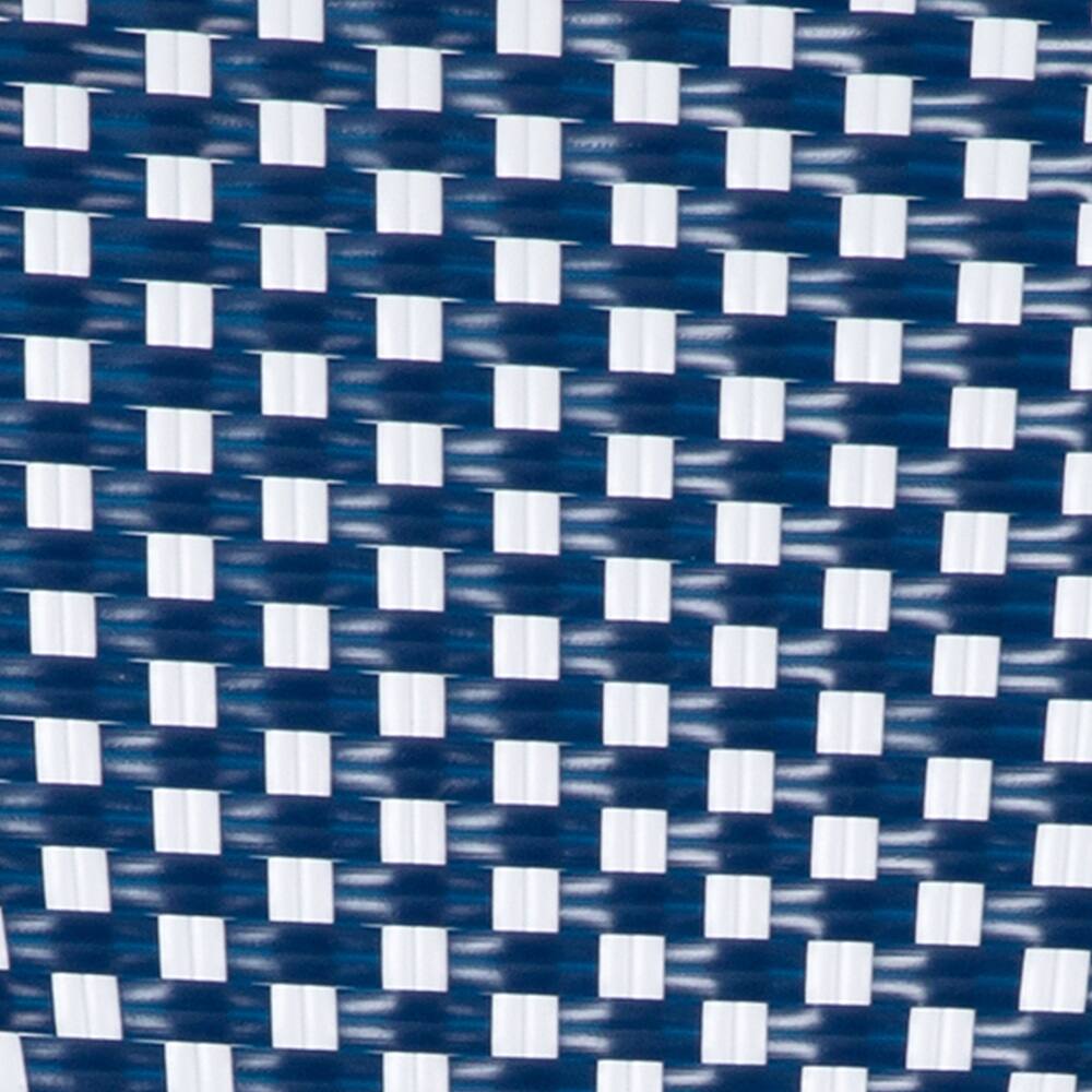 Alt View 19. Alamont Home - Bordeaux All-Weather Commercial Paris Chair with Bamboo Print Aluminum Frame - Navy & White/Natural Frame.