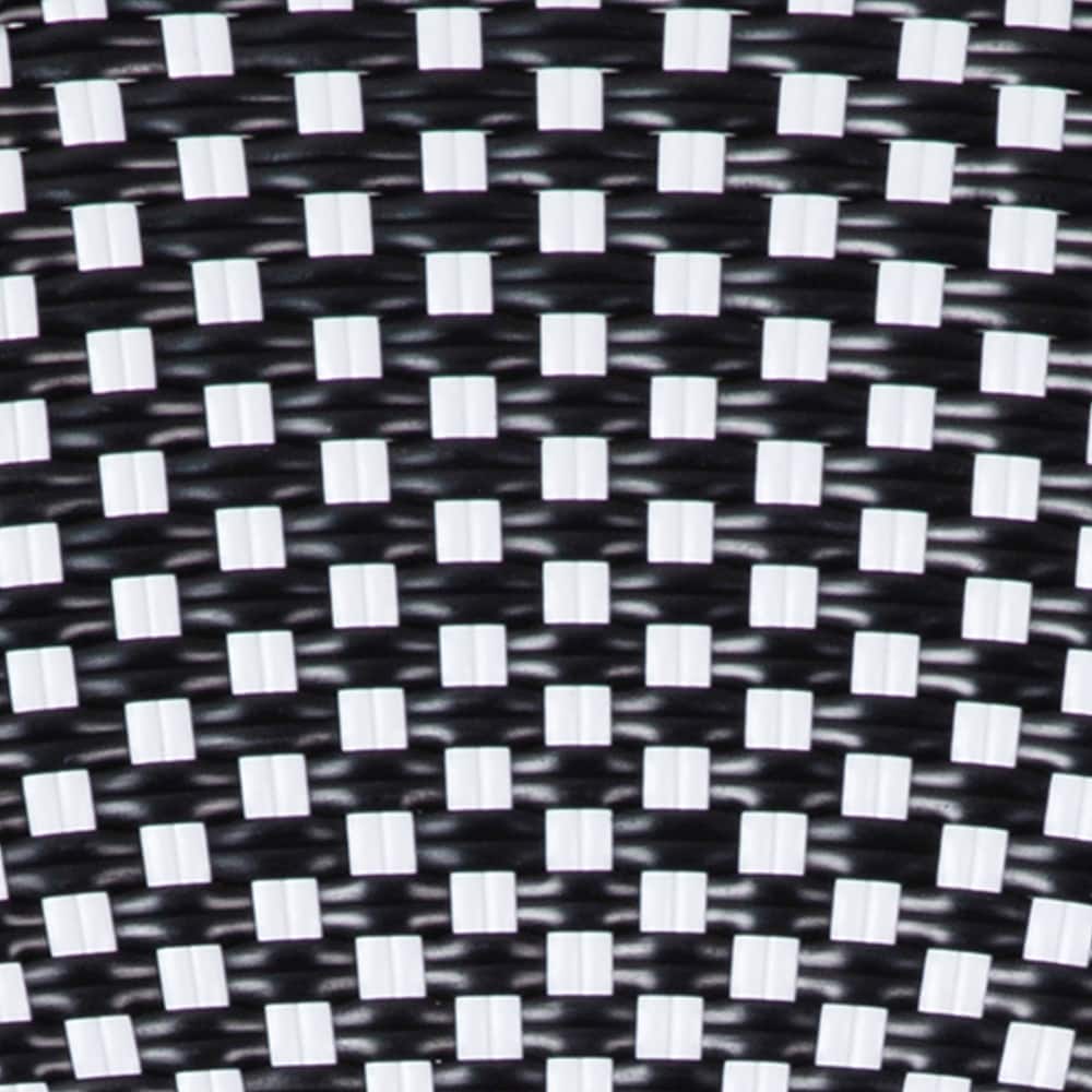 Alt View 19. Alamont Home - Bordeaux 2 Pack All-Weather Commercial Paris Chairs with Bamboo Print Frame - Black & White/Natural Frame.