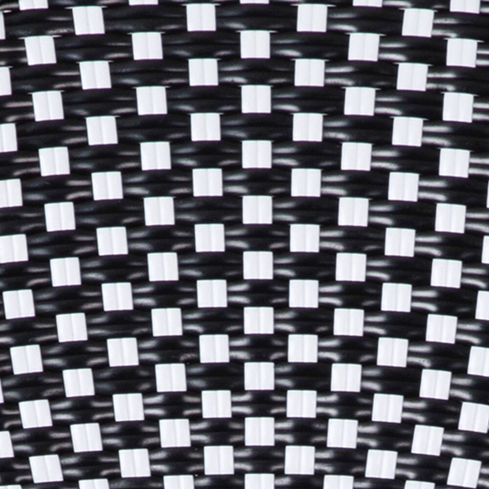 Alt View 19. Alamont Home - Bordeaux 2 Pack All-Weather Commercial Paris Chairs with Bamboo Print Frame - Black & White/Natural Frame.