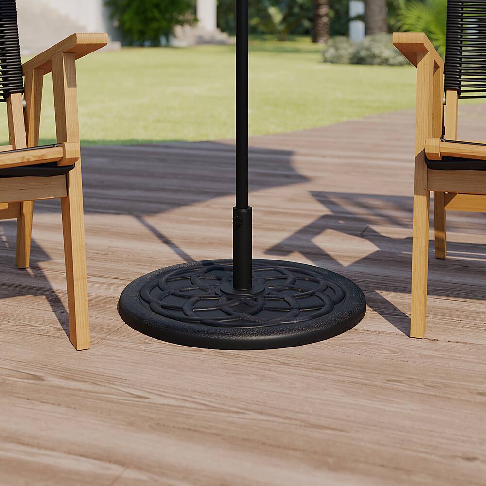 Alt View 11. Alamont Home - Kona Universal Cement Patio Umbrella Base - Weatherproof - 19.25" Diameter - Bronze.