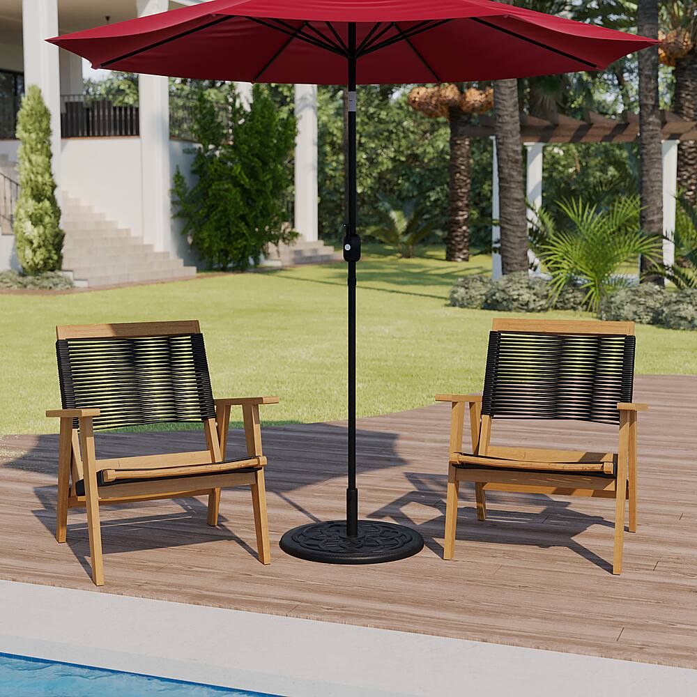 Alt View 14. Alamont Home - Kona Universal Cement Patio Umbrella Base - Weatherproof - 19.25" Diameter - Bronze.