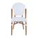 Alt View 11. Alamont Home - Lourdes 2 Pack All-Weather Commercial Paris Chairs with Bamboo Print Frame - White & Gray/Natural Frame.