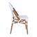 Alt View 18. Alamont Home - Lourdes 2 Pack All-Weather Commercial Paris Chairs with Bamboo Print Frame - White & Gray/Natural Frame.