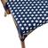 Alt View 17. Alamont Home - Bordeaux 2 Pack All-Weather Commercial Paris Chairs with Bamboo Print Frame - Navy & White/Natural Frame.