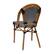 Alt View 16. Alamont Home - Bordeaux All-Weather Commercial Paris Chair with Bamboo Print Aluminum Frame - Black & White/Natural Frame.