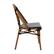 Alt View 18. Alamont Home - Bordeaux All-Weather Commercial Paris Chair with Bamboo Print Aluminum Frame - Black & White/Natural Frame.