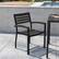 Alt View 12. Alamont Home - Lark 2 Pack All-Weather Black Aluminum Patio Stack Chairs - Gray Wash Teak.