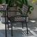 Alt View 14. Alamont Home - Lark 2 Pack All-Weather Black Aluminum Patio Stack Chairs - Gray Wash Teak.