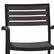 Alt View 17. Alamont Home - Lark 2 Pack All-Weather Black Aluminum Patio Stack Chairs - Gray Wash Teak.