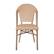 Alt View 11. Alamont Home - Lourdes 2 Pack All-Weather Commercial Paris Chairs with Bamboo Print Frame - Natural & White/Light Natural Frame.