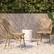 Alt View 15. Alamont Home - Lourdes 2 Pack All-Weather Commercial Paris Chairs with Bamboo Print Frame - Natural & White/Light Natural Frame.
