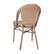 Alt View 16. Alamont Home - Lourdes 2 Pack All-Weather Commercial Paris Chairs with Bamboo Print Frame - Natural & White/Light Natural Frame.