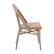 Alt View 18. Alamont Home - Lourdes 2 Pack All-Weather Commercial Paris Chairs with Bamboo Print Frame - Natural & White/Light Natural Frame.