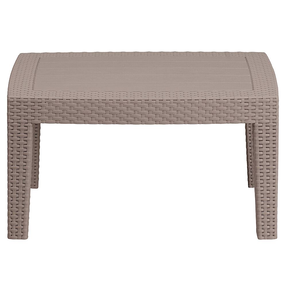 Alt View 14. Alamont Home - Seneca Contemporary Patio Coffee Table - Light Gray.