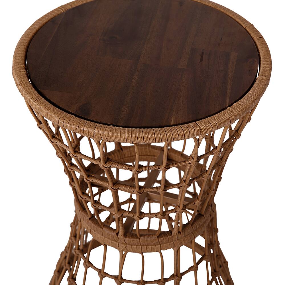 Alt View 15. Alamont Home - Devon Bohemian Patio Side Table - Natural.