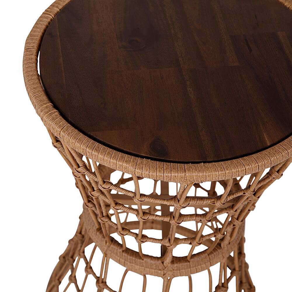 Alt View 16. Alamont Home - Devon Bohemian Patio Side Table - Natural.