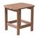 Front. Alamont Home - Charlestown All-Weather Poly Resin Adirondack Side Table - Patio Table - Natural Cedar.