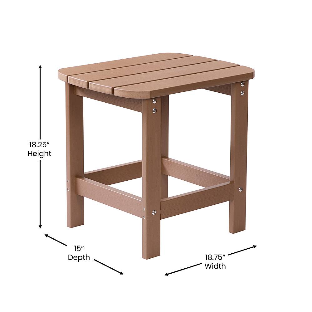 Alamont Home Charlestown AllWeather Poly Resin Adirondack Side Table
