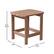 Alt View 12. Alamont Home - Charlestown All-Weather Poly Resin Adirondack Side Table - Patio Table - Natural Cedar.