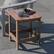Alt View 13. Alamont Home - Charlestown All-Weather Poly Resin Adirondack Side Table - Patio Table - Natural Cedar.