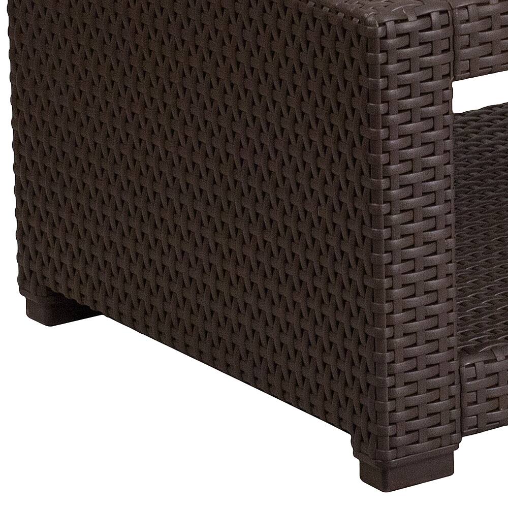 Alt View 13. Alamont Home - Seneca Contemporary Patio Coffee Table - Chocolate Brown.