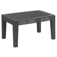Alamont Home - Seneca Contemporary Patio Coffee Table - Dark Gray - Front_Zoom