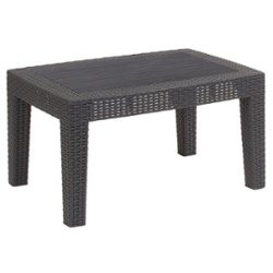 Flash Furniture - Seneca Contemporary Patio Coffee Table - Dark Gray - Front_Zoom