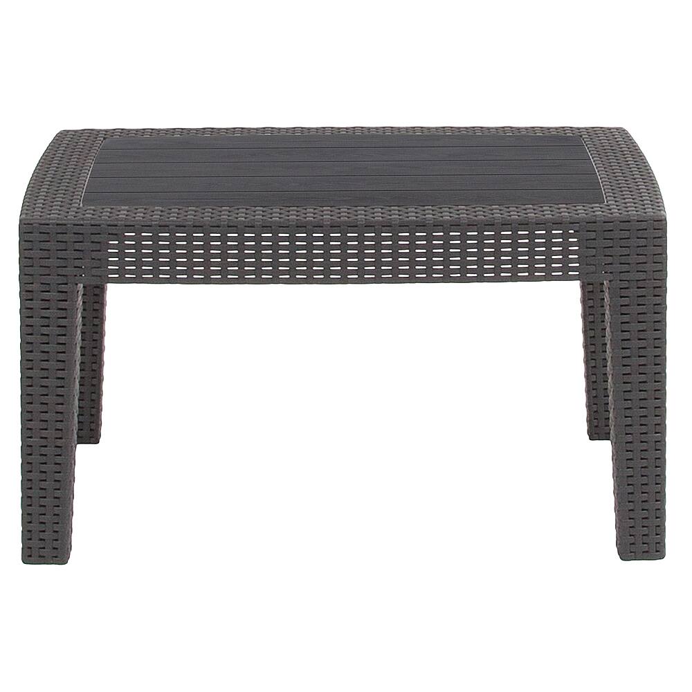 Alt View 11. Alamont Home - Seneca Contemporary Patio Coffee Table - Dark Gray.