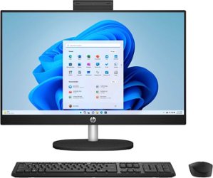 HP - 24" Touch-Screen All-in-One with Adjustable Height - AMD Ryzen 5 - 8GB Memory - 1TB SSD - Jet Black - Front_Zoom