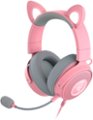 Front. Razer - Kraken Kitty Edition V2 Pro Wired Gaming Headset - Quartz Pink.