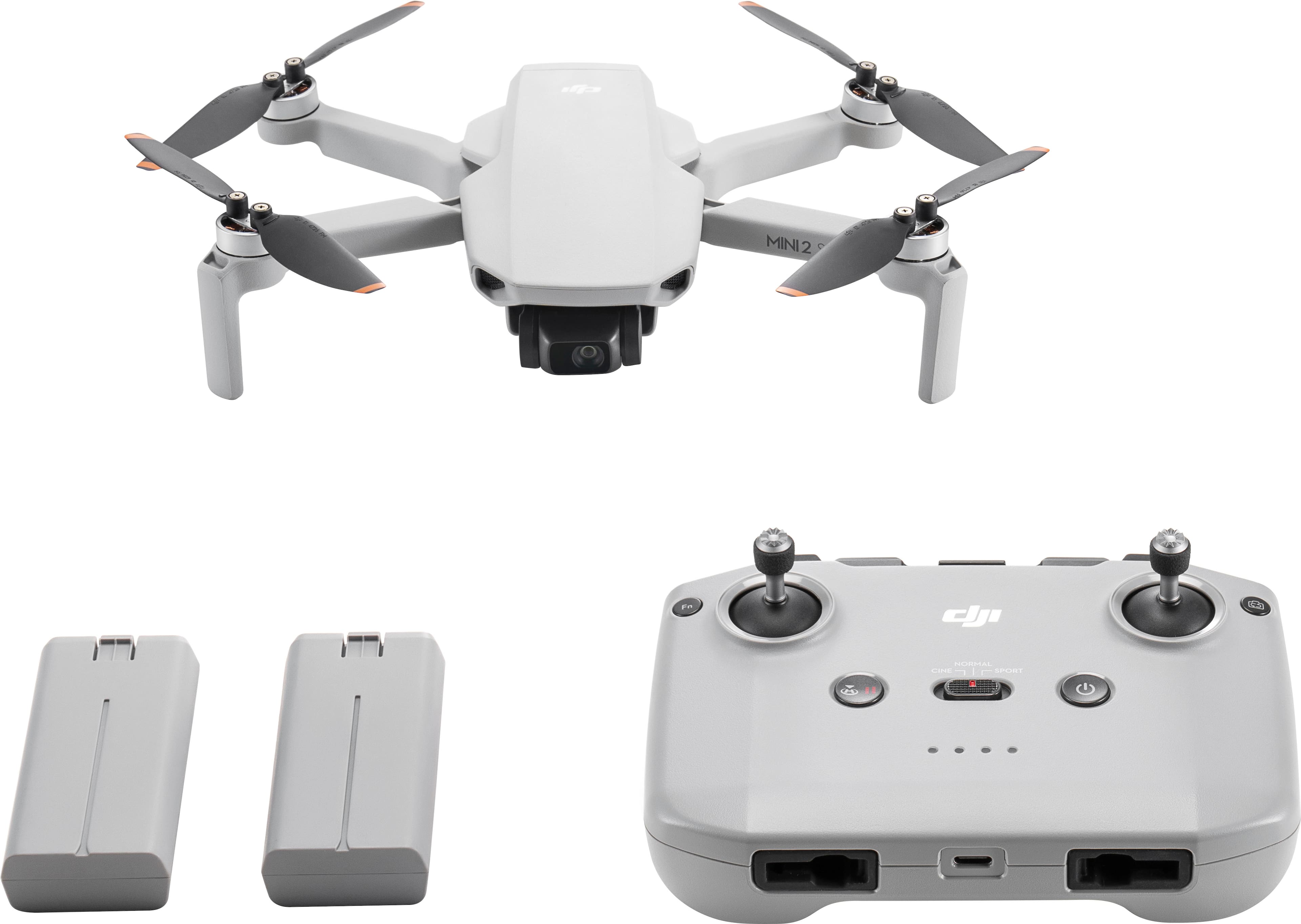  DJI - Mini 2 SE Fly More Combo Drone with Remote Control - Gray