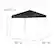 Alt View 13. Alamont Home - Harris 8'x8' Weather Resistant Easy Pop Up Slanted Leg Canopy Tent with Carry Bag - Black.
