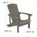 Alt View 12. Alamont Home - Charlestown Indoor/Outdoor Adirondack Style Side Table and 2 Chair Set - Gray.