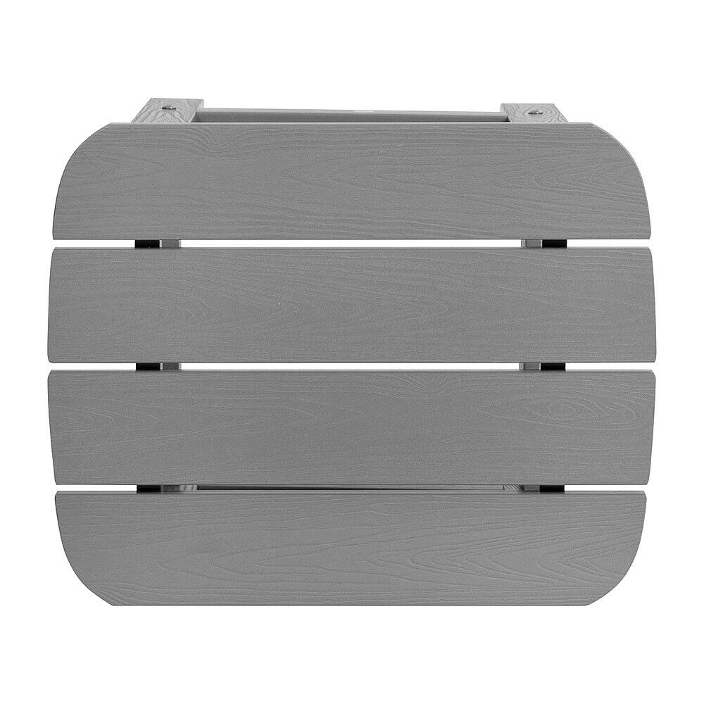 Alt View 17. Alamont Home - Charlestown Indoor/Outdoor Adirondack Style Side Table and 2 Chair Set - Gray.