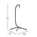 Alt View 13. Alamont Home - Harvo Commercial All-Weather Steel Hanging Chair C Stand with Included Hardware - Black.