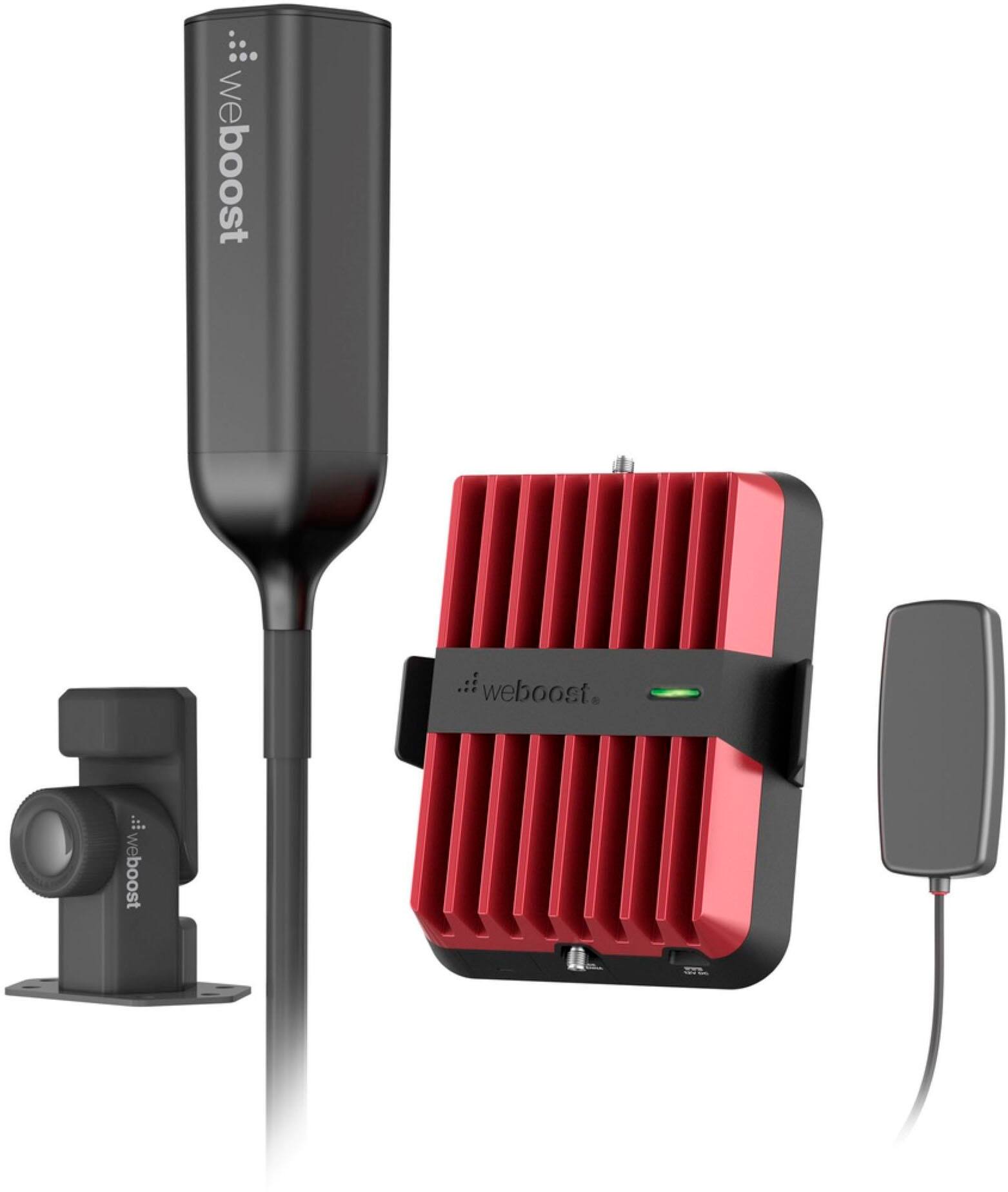 Left. weBoost - Drive Reach Overland - Red.