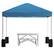 Front. Alamont Home - Harris 10' x 10' Pop Up Canopy - Wheeled Case - Folding Table with Benches Set - Blue.