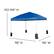 Alt View 13. Alamont Home - Harris 10' x 10' Pop Up Canopy - Wheeled Case - Folding Table with Benches Set - Blue.