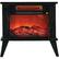 Front. Lifesmart - 1000W Tabletop Infrared Fireplace Space Heater with Flame Effect - Black.
