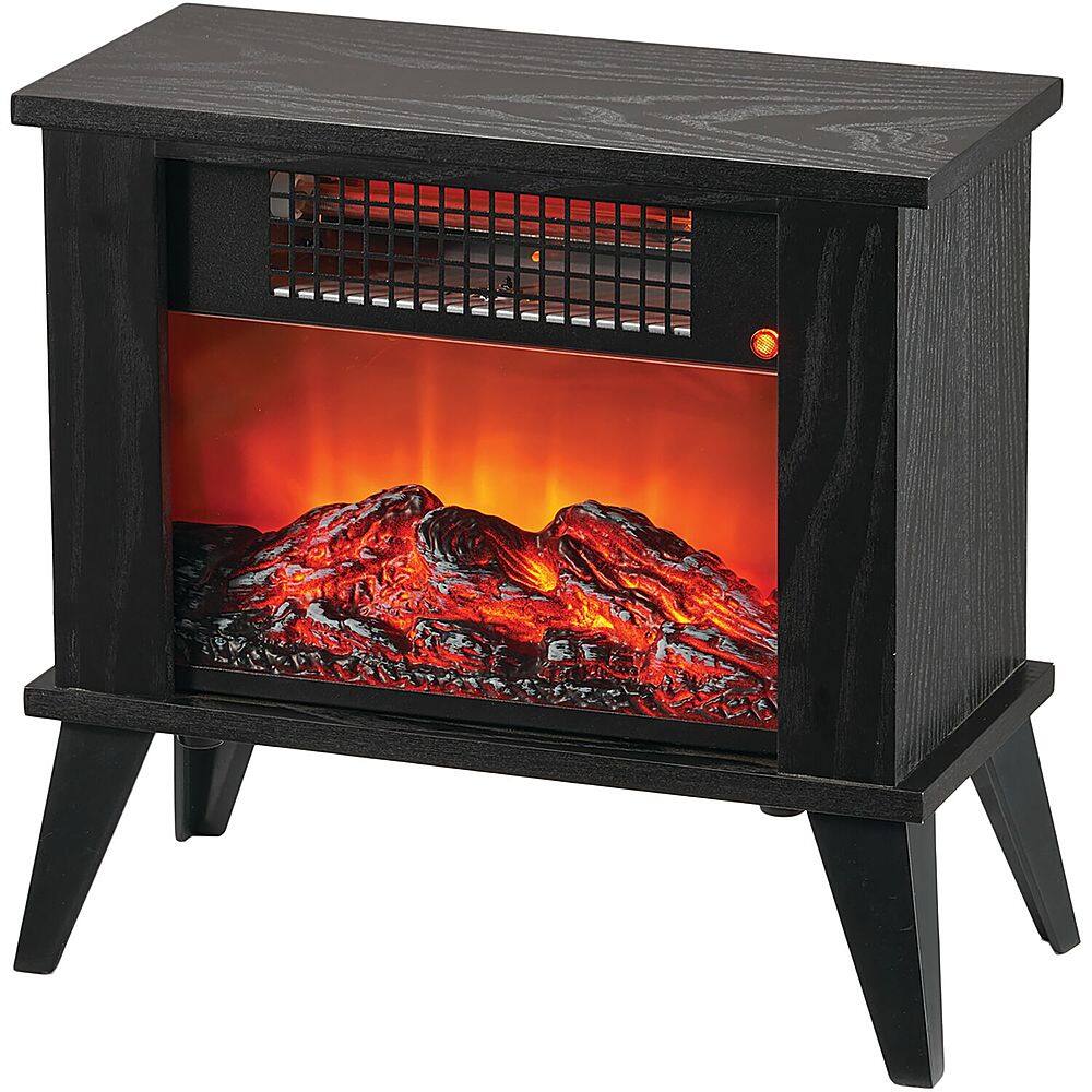 Lifesmart 1000W Tabletop Infrared Fireplace Space Heater with Flame