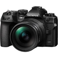 Olympus - OM SYSTEM OM-1 4K Video Mirrorless Camera with Lens - Black - Front_Zoom
