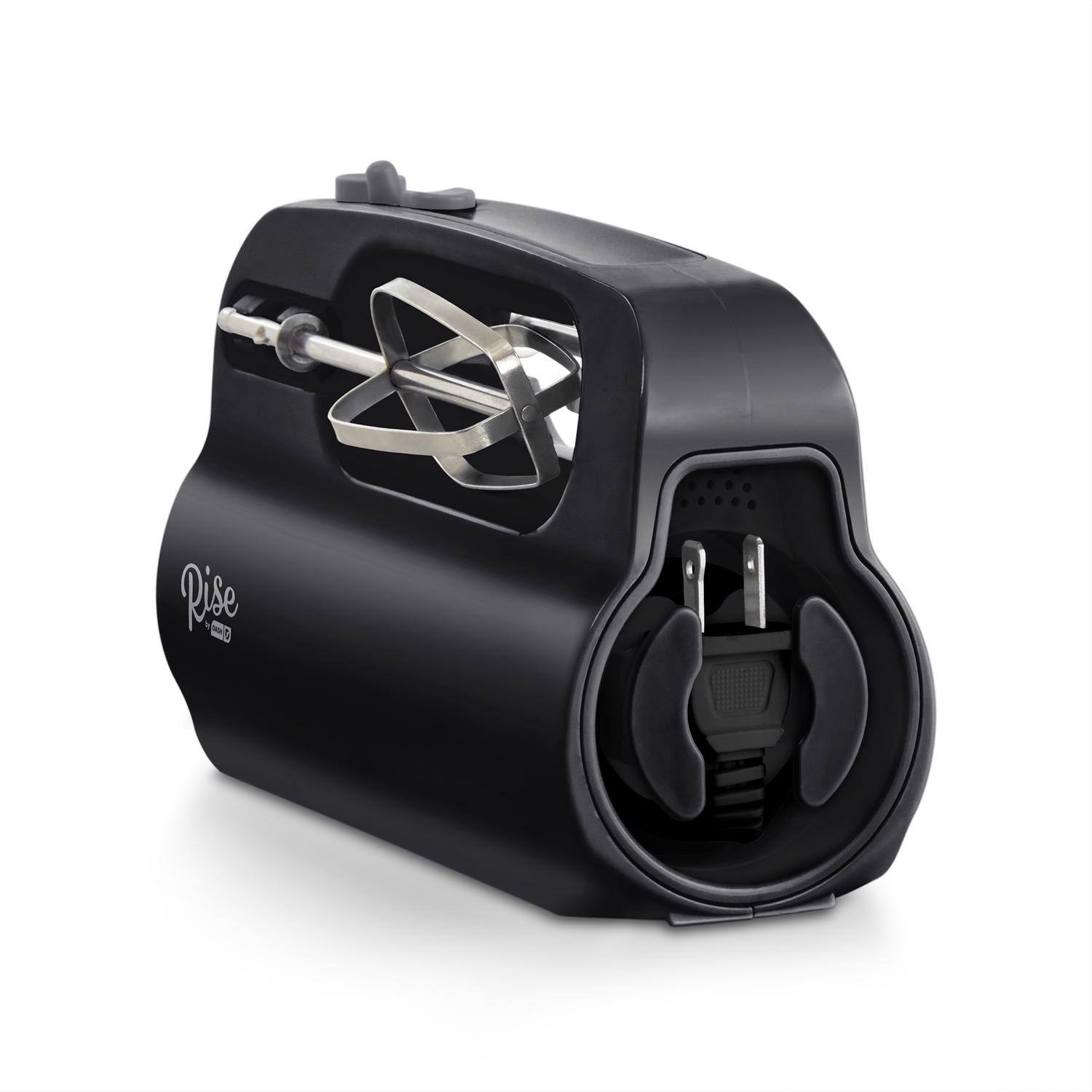 Left. DASH - Rise by Dash Black 5 speed Hand Mixer - Black.