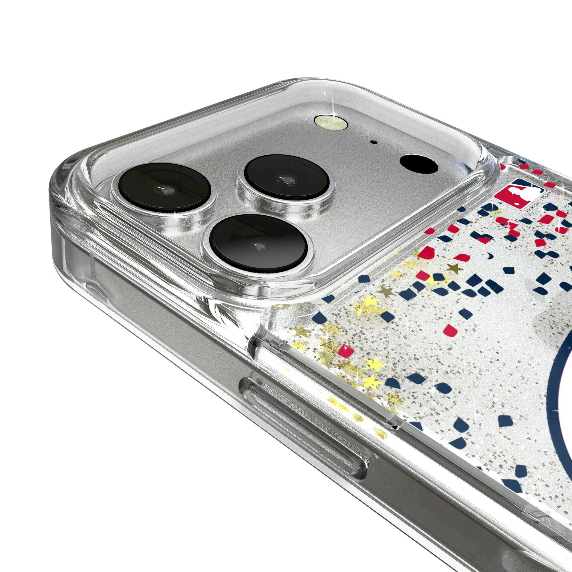 Alt View 2. Keyscaper - Washington Nationals Glitter Confetti iPhone Case - 14 Pro Max - Multicolor.