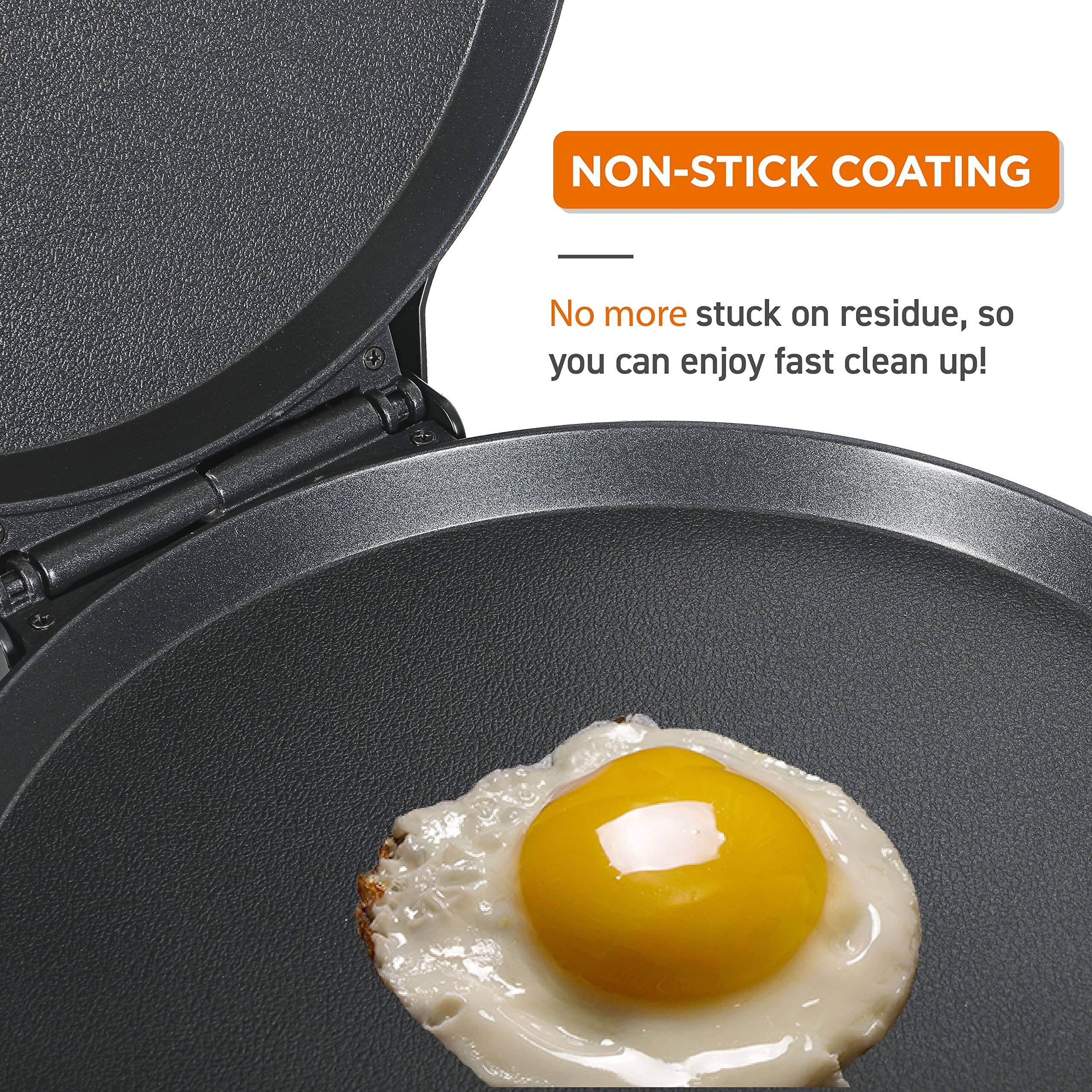 NON-STICK COATING

No more stuck on residue, so you can enjoy fast clean up!