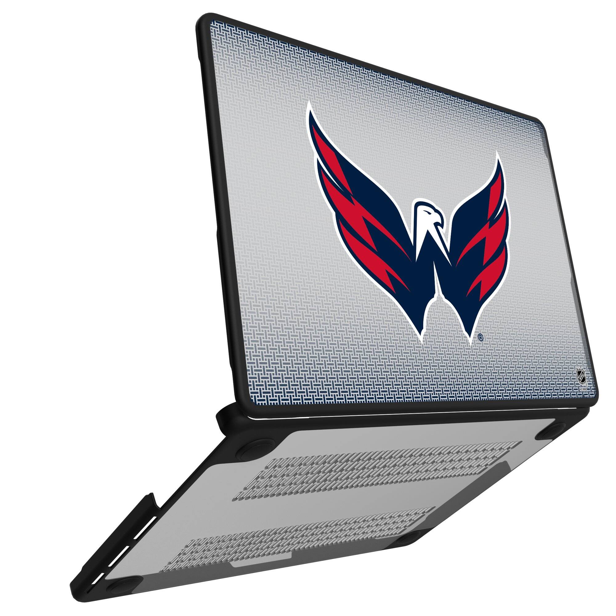 Alt View 1. Keyscaper - Washington Capitals Linen MacBook Case - Air 15 in - Multicolor.