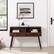 Alt View Zoom 11. Walker Edison - Contemporary 2-Drawer Entry Table with Glass Shelves - Dark Walnut/Black.