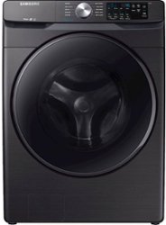 Samsung - 4.5 Cu. Ft. 10-Cycle High-Efficiency Front-Loading Washer with Steam - Black Stainless Steel - Front_Zoom
